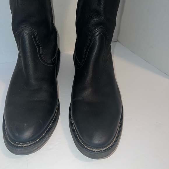 Mason Western Leather Cowboy Boots Size 12B Biker - Picture 14 of 14